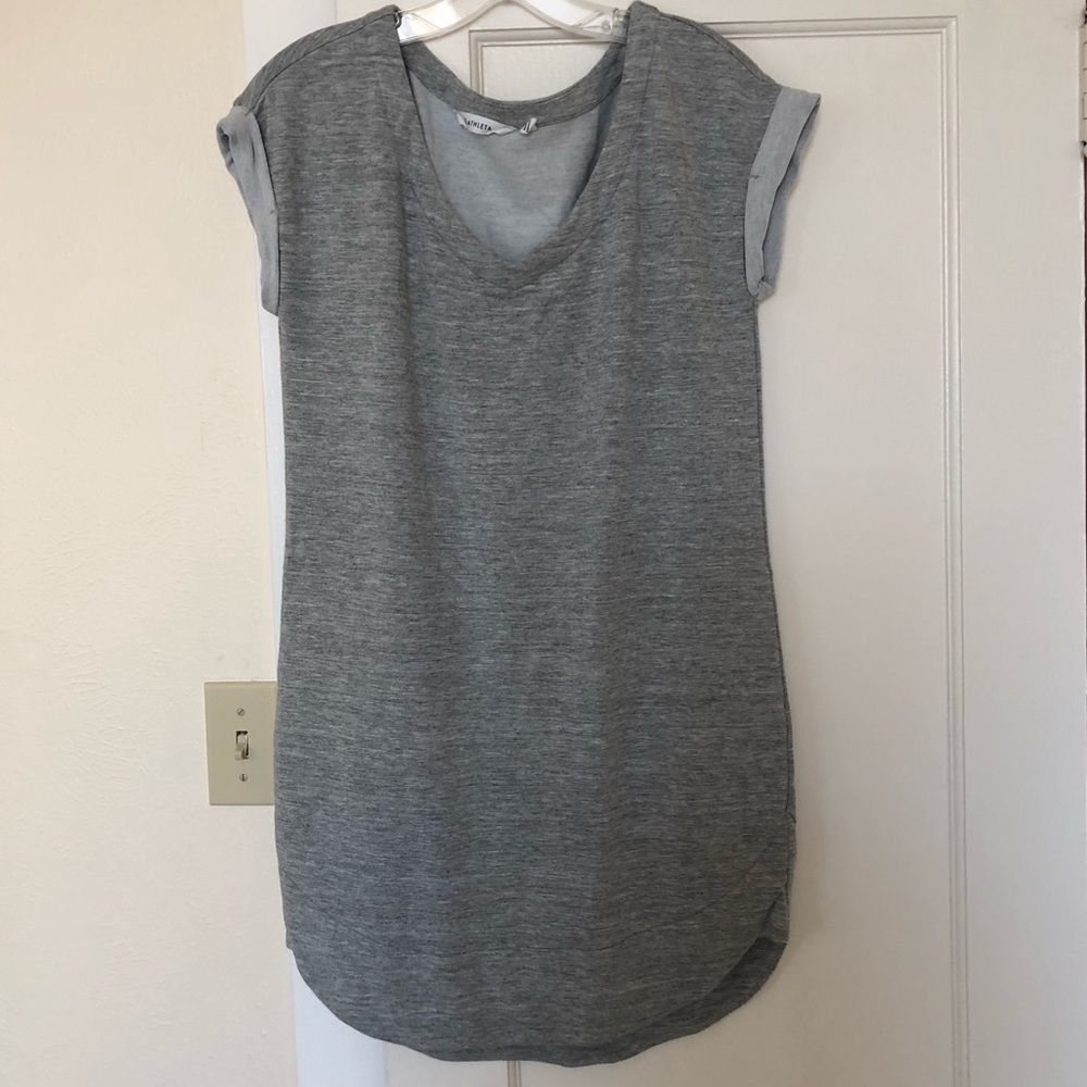ATHLETA S light grey sweatshirt dress WORN ONCE